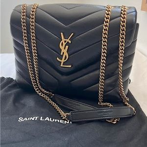 AUTHENTIC YSL LouLou Small In Matelasse Leather Bag